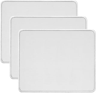 JIKIOU 3 Pack Mouse Pad with Stitched Edge, Comfortable Mouse Pads with Non-Slip Rubber Base, Washable Mousepads Bulk with Comfortable Cloth, Mouse Pads for Computers Laptop Mouse 10.2x8.3inch Black