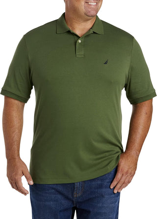 Nautica Men's Classic Fit Short Sleeve Dual Tipped Collar Polo Shirt