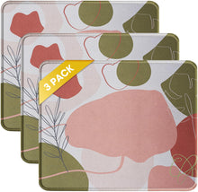 JIKIOU 3 Pack Mouse Pad with Stitched Edge, Comfortable Mouse Pads with Non-Slip Rubber Base, Washable Mousepads Bulk with Comfortable Cloth, Mouse Pads for Computers Laptop Mouse 10.2x8.3inch Black