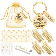 Yinkin 72 Pcs Employee Appreciation Gifts Bulk Staff Thank You Gifts Organza Bags with Cards for Coworkers Graduation Favors