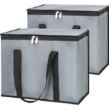 Insulated Food Delivery Bag, XXXL Insulated Reusable Grocery Cooler/Hot Bags, Tote Bag for Shopping/Travel/Doordash, Catering Bag Doordash 22x14x13, Black, 1-Pack