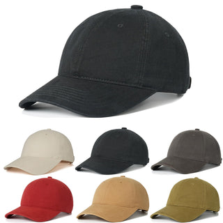6Pack Unisex Vintage Washed Cotton Baseball Cap Soft Unconstructed Plain Blank Adjustable Size Dad Hat