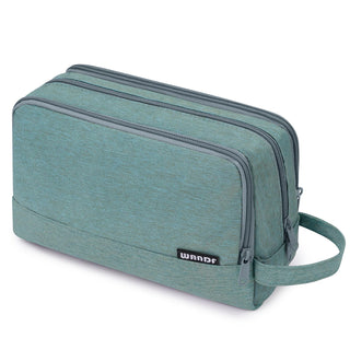 Toiletry Bag for Men Hanging Dopp Kit Water Resistant Shaving Bag Small Toiletry Bag for Traveling (Denim Grey)