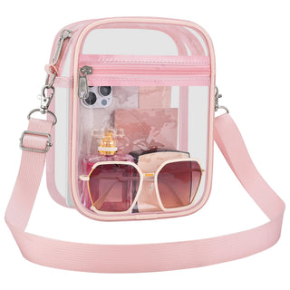 Clear Bag Stadium Approved Clear Purse for Women Clear Crossbody Bag for Stadium Events Concerts Festivals