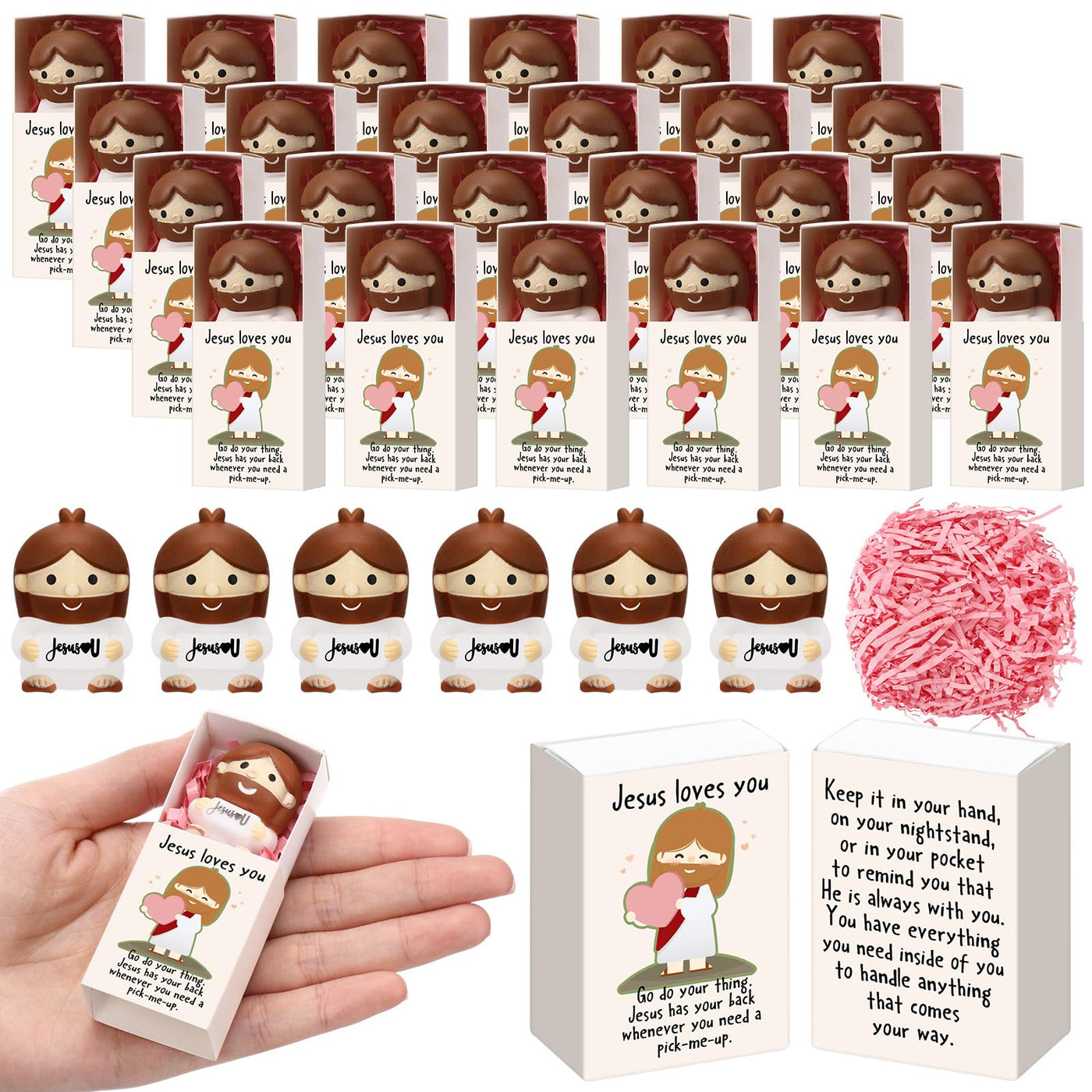 Wettarn 75 Sets Appreciation Gifts Cute Stress Balls with Support Boxes Bulk Party Favors for Employee Coworker Team Group Stuffers Office Prizes Positive Desk Decor