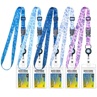 MNGARISTA Cruise Lanyards, Adjustable Lanyard with Retractable Reel, Waterproof ID Badge Holder for All Cruises Ships Key Cards, 2pack