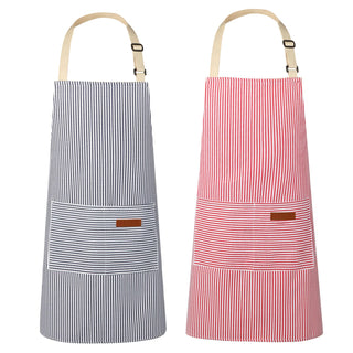 VALOME 2 Pack Kitchen Aprons, Apron for Cooking with 2 Pockets, Unisex Adjustable Neck Strap Chef Aprons for Men Women