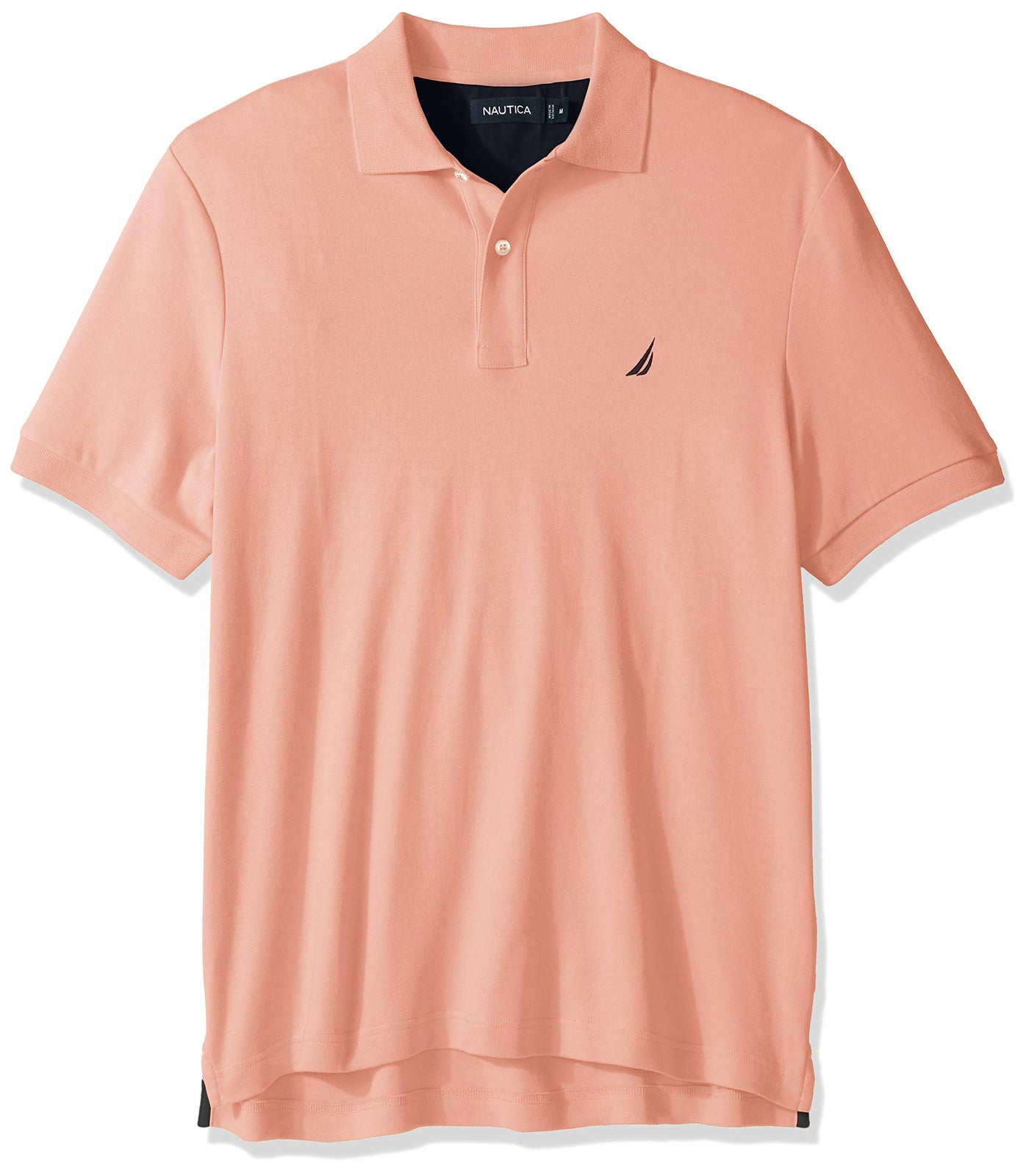 Nautica Men's Classic Fit Short Sleeve Dual Tipped Collar Polo Shirt