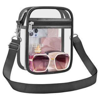 Clear Bag Stadium Approved Clear Purse for Women Clear Crossbody Bag for Stadium Events Concerts Festivals