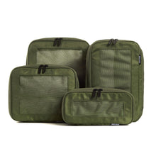 Aerotrunk Compression Packing Cubes for Travel - Luggage Organizer Bags - Double Zipper Packing Cubes for Suitcases (6-Pack, Beige)