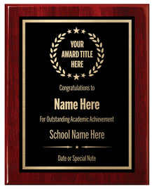 Award Plaques Personalized with Your Text and Title - Engraved Plaque Customized for Employee Appreciation, Recognition, Retirement, Service, Thank You, and more - Custom Awards for Employees, Co-Worker, Friends - Choose Your Size: (6x8 Gold/Black)