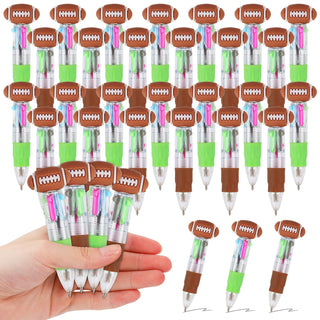 CZWZ 20Pcs Mini Multicolor Pens in One 4-in-1 Cute Pens Bulk for Kids, Fun Kawaii Ballpoint Pens for Birthdays and Children's Party Favors Gifts Teacher School Supplies