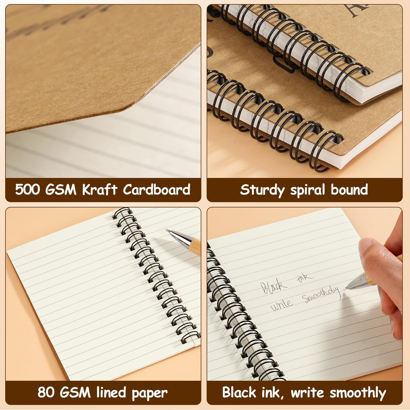 Dynta 16 Sets Employee Appreciation Gifts Bulk (20 Goodie Bags), Inspirational Notebooks, 4x5.5 Journals Bulk with Motivational Pens, Thank You Gifts for Coworkers Teachers Nurses Volunteers
