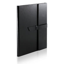 GALLAWAY LEATHER Padfolio Portfolio Folder – Slim Portfolio Folio Organizer Holder for Letter Legal A4 Note Pads Notebooks for Men Women Refillable Business Leather Portfolio Binder, Dark Chocolate