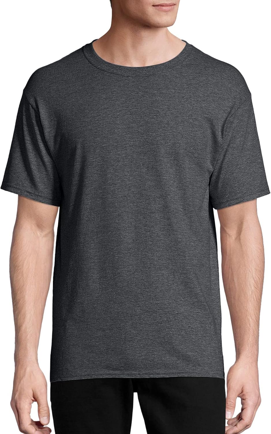 Hanes Men's Short Sleeve T-Shirt Pack, Big & Tall, Crewneck Cotton T-Shirts for Men, Value Packs