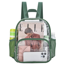 Busiuw Clear Backpack for Stadium Events Stadium Approved Clear Backpack 12x12x6 with Front Pocket for Concert Sport Fashion Women Backpack Events Work Travel