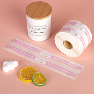 360 Pcs Handmade food retail package sealing labels 0.47 x 8.66 Inch Homemade stickers for baked goods Safe secure tamper evident seals stickers for cake dessert present box packaging supplies