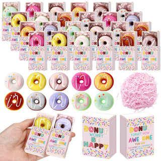Wettarn 75 Sets Appreciation Gifts Cute Stress Balls with Support Boxes Bulk Party Favors for Employee Coworker Team Group Stuffers Office Prizes Positive Desk Decor