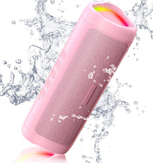 Bluetooth Speaker, 20W HD Sound, Portable Wireless, IPX5 Waterproof, Up to 24H Playtime, TWS, for Home/Party/Outdoor/Camping/Beach Essentials, Birthday Gift for Fathers Day Men Dad Husband (Black)