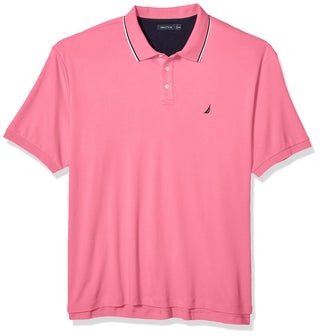 Nautica Men's Classic Fit Short Sleeve Dual Tipped Collar Polo Shirt
