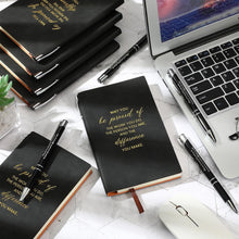 Colarr 40 Pcs Appreciation Gifts Bulk Inspirational PU Leather Notebook Journal & Pen Set Thank You Gifts for Staff, Employees, Coworkers, Nurses(Black,May You)