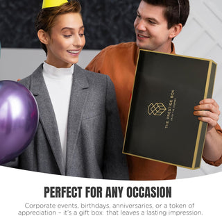 The Prestige Box Enjoy the Journey Premium Gift Box for Corporate Office Business Birthdays Anniversary Special Events Employee Appreciation Gifts Bulk Thank You Gifts for Men Women Dad Mom Uncle Work Gifts