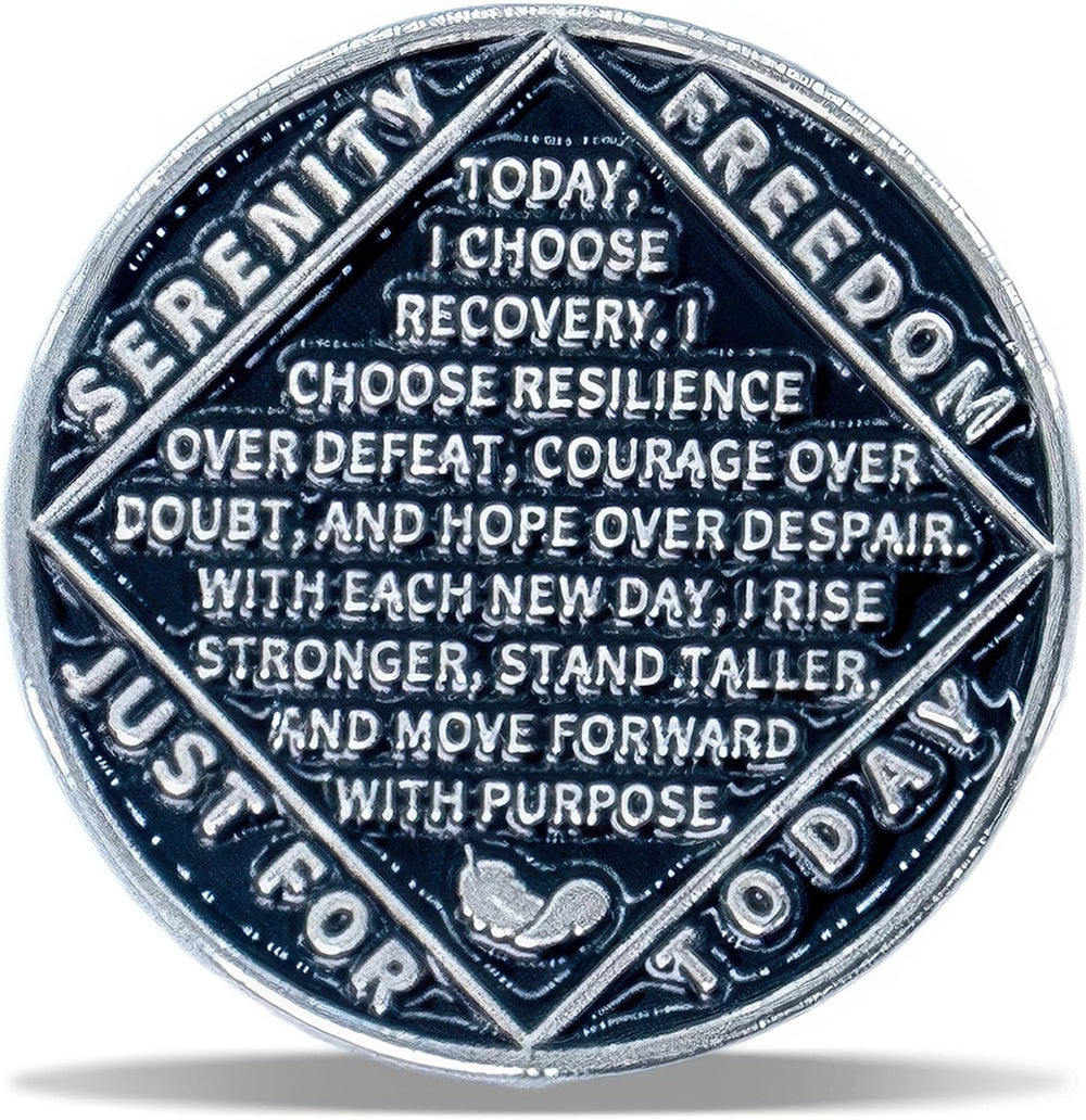 2 Year Angel Wings Sobriety Coin – Radiant Sunrise NA Medallion – Spiritual Token for Recovery & Clean Time – Empowering NA AA Chips – Gift for Men & Women