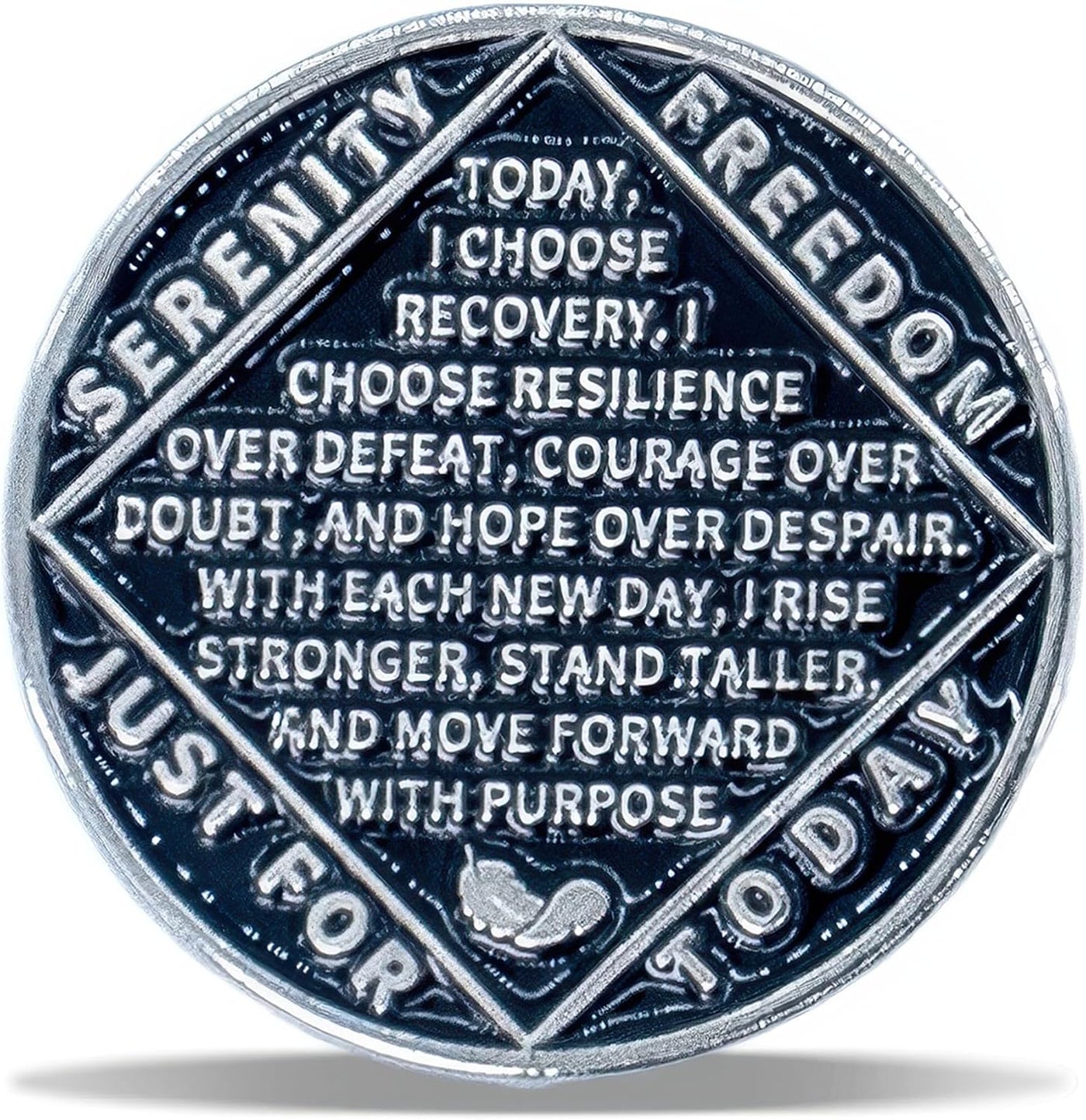 2 Year Angel Wings Sobriety Coin – Radiant Sunrise NA Medallion – Spiritual Token for Recovery & Clean Time – Empowering NA AA Chips – Gift for Men & Women