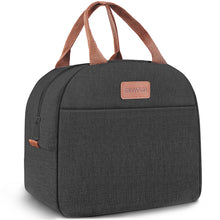 Lunch Bag for Women & Men Adult Insulated Lunch Box, Small Leakproof Cooler Food Lunch Containers Reusable High Capacity Lunch Tote Bags for Work, Travel, Outdoor (Grey)