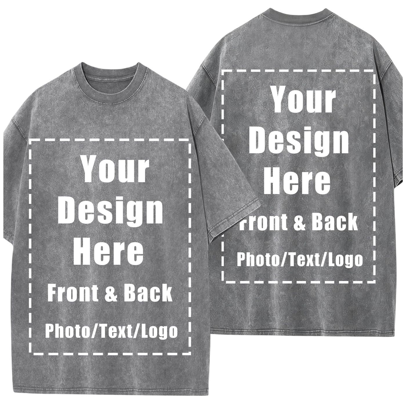 Custom T Shirts Front Back for Men Women Personalized T-Shirt Add Your Own Design with Image Text Logo Tee Tops
