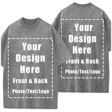 Custom T Shirts Front Back for Men Women Personalized T-Shirt Add Your Own Design with Image Text Logo Tee Tops