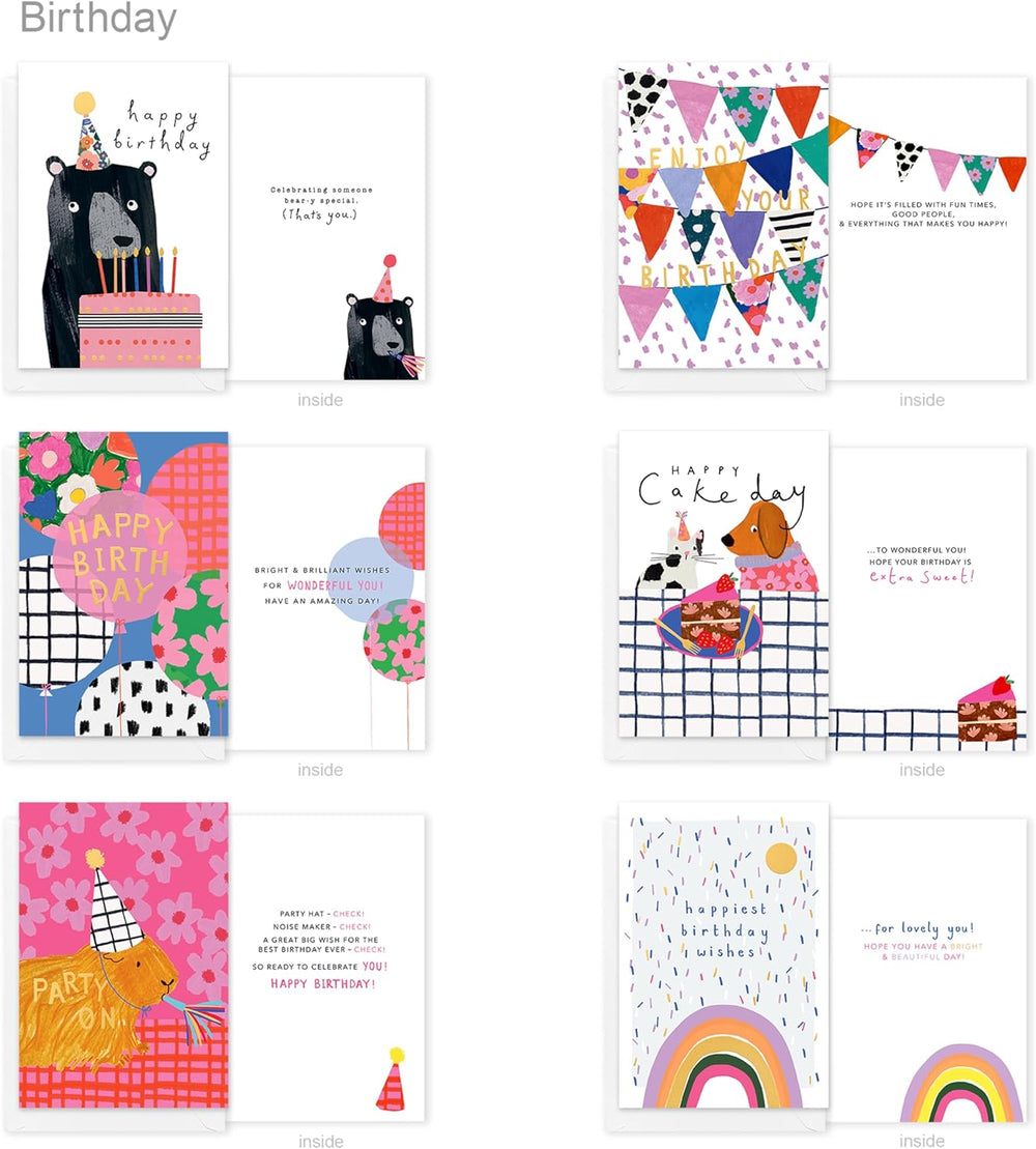 American Greetings 30-Count All Occasions Card Bundle with Keepsake Box and Envelopes- Designed by Stop The Clock
