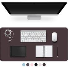 Leather Desk Pad Protector,Non-Slip Desk Pad,on-Slip PU Leather Large Mouse Pad,Easy Clean Desk Protecor Mat,Writing Pad for Office Work/Home/Decor(Black, 23.6" x 13.7")