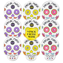 SpaLife Beauty Holiday Treats Christmas Face Mask Bundle | Korean Facial Mask | Hydrating, Soothing and Moisturizing Sheet Mask Set | Stocking Stuffers for Women | Bulk Christmas Gifts | 12 Pack