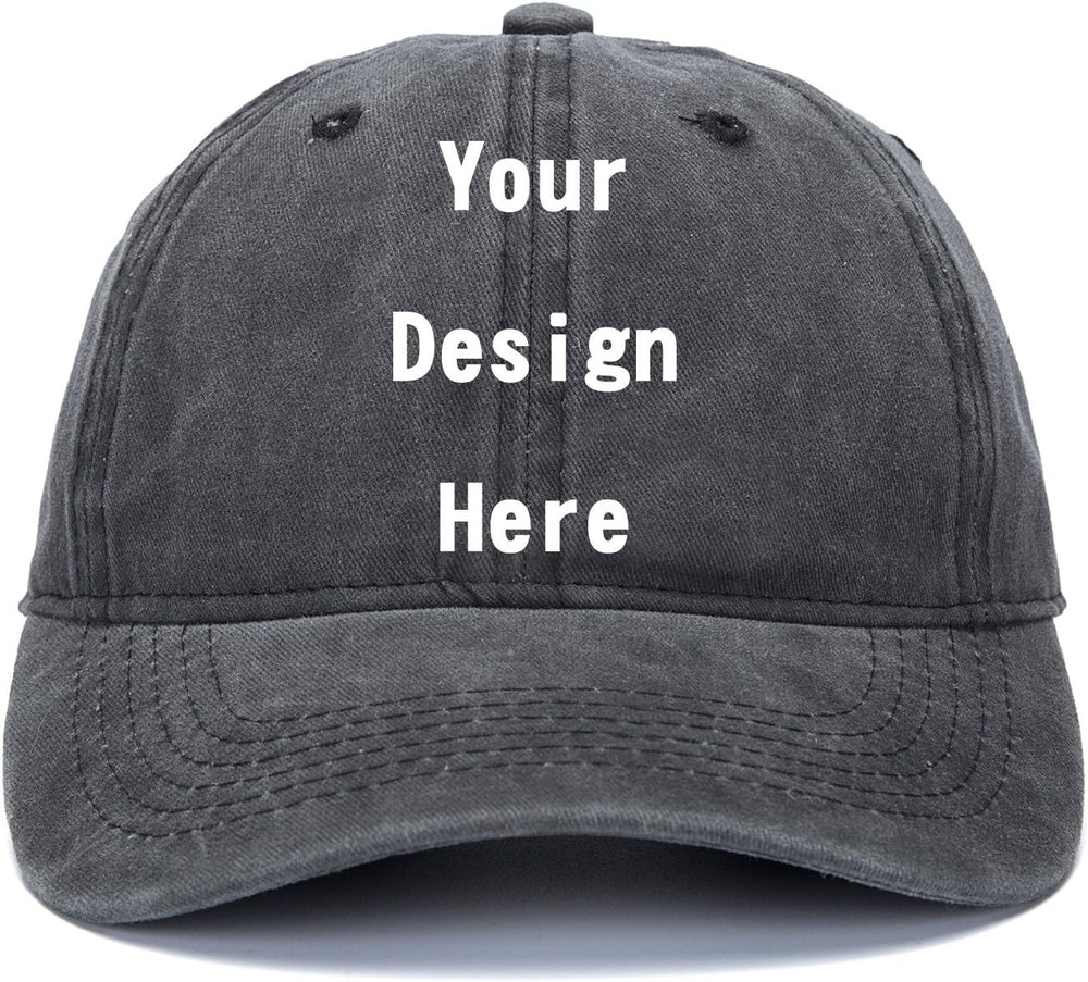 Shop&Three Customized Adjustable Baseball Cap,Unisex Personalized Trucker Hats,Cowboy Hat