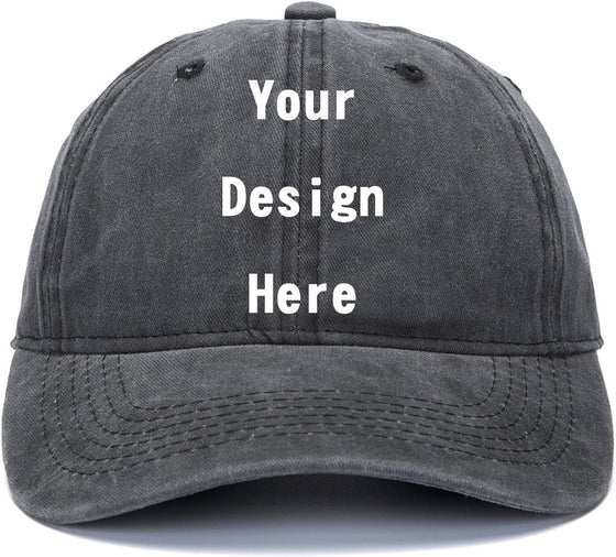 Shop&Three Customized Adjustable Baseball Cap,Unisex Personalized Trucker Hats,Cowboy Hat