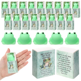 Wettarn 75 Sets Appreciation Gifts Cute Stress Balls with Support Boxes Bulk Party Favors for Employee Coworker Team Group Stuffers Office Prizes Positive Desk Decor