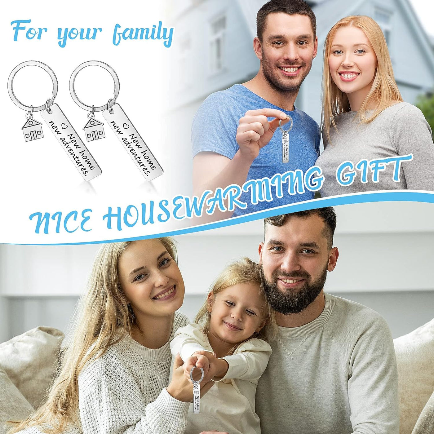 Sieral House Warming Gift for New Home House Warming Wine Tumbler for Women Men New Adventure for Friend Owner Couples Homeowners Clients Real Estate Agent Wedding Gifts(12 oz,Cute Style)