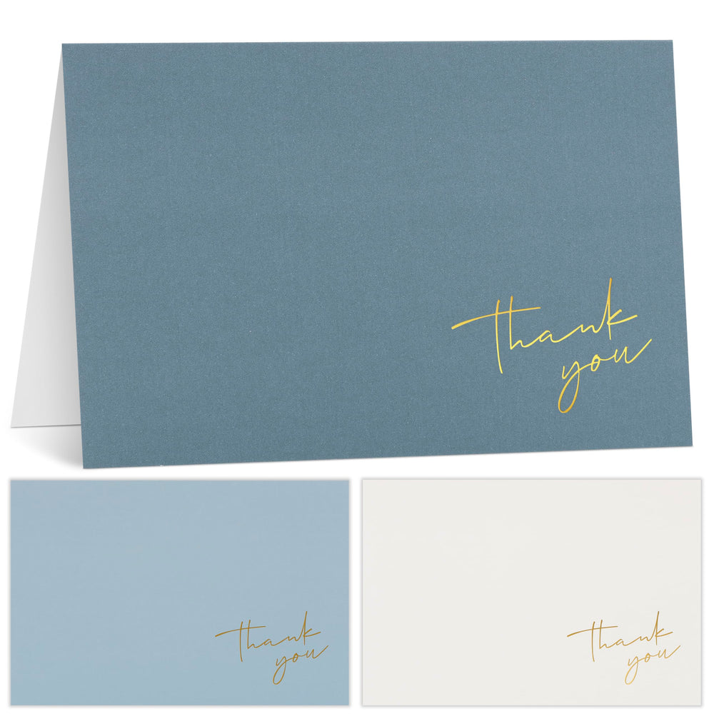 Beautiful Thank You Cards Set of 30 With Envelopes and Stickers - Elegant Blank Cards For Personalized Notes - Perfect Bulk Stationary Set For All Occasions incl. Weddings, Business & Baby Showers