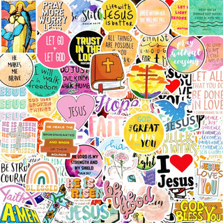 220Pcs Inspirational Christian Stickers Bulk, Vinly Waterproof Bible Verse Jesus Stickers for Water Bottles Laptop Scrapbook Journaling, Religious Faith Decals for Adults Teens Kids, Christian Gifts