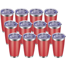 VEGOND 20oz Tumbler with Lid and Straw Stainless Steel Tumbler Cup Vacuum Insulated Double Wall Travel Coffee Mug Powder Coated Coffee Cup, Blue, 1 Pack