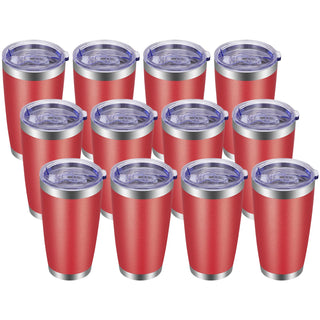 VEGOND 20oz Tumbler with Lid and Straw Stainless Steel Tumbler Cup Vacuum Insulated Double Wall Travel Coffee Mug Powder Coated Coffee Cup, Blue, 1 Pack