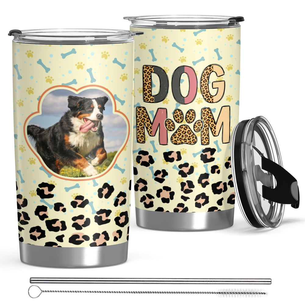 Personalized Tumbler with Photo Text Logo, Made in USA 20 oz Custom Stainless Steel Coffee Mug with Lid, Custom Cup Gift for Dad, Mom, Friends, gift for father's day