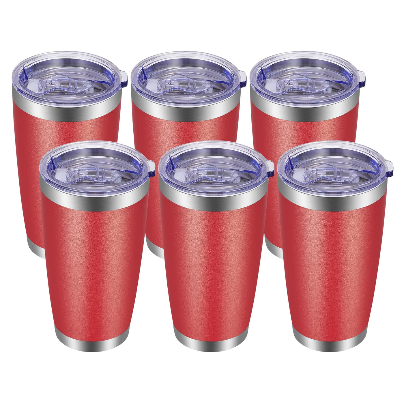 VEGOND 20oz Tumbler with Lid and Straw Stainless Steel Tumbler Cup Vacuum Insulated Double Wall Travel Coffee Mug Powder Coated Coffee Cup, Blue, 1 Pack