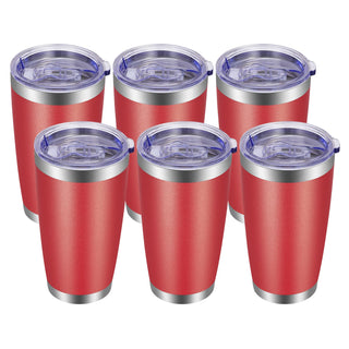 VEGOND 20oz Tumbler with Lid and Straw Stainless Steel Tumbler Cup Vacuum Insulated Double Wall Travel Coffee Mug Powder Coated Coffee Cup, Blue, 1 Pack