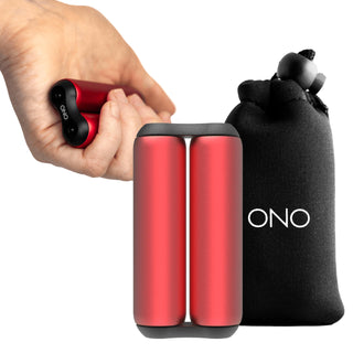 ONO Roller - Handheld Fidget Toy for Adults | Help Relieve Stress, Anxiety, Tension | Promotes Focus, Clarity | Compact, Portable Design (Black, Junior Size - ABS Plastic)