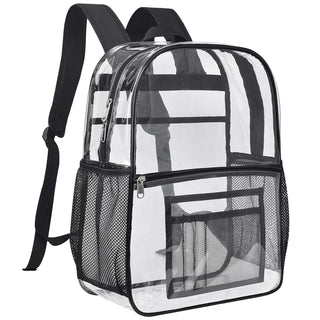 USPECLARE Clear Backpack for Stadium Approved 12×6×12, Water proof Clear Bag for Stadium Events and Concert Work Sport Event