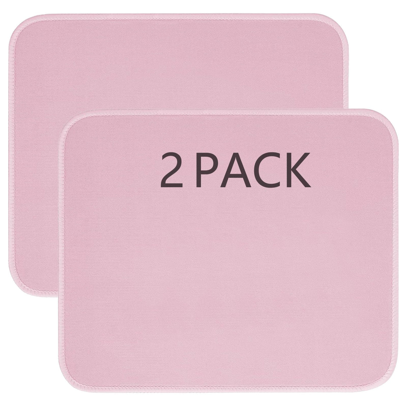 12 PCS Black Mouse pad Bulk with Stitched Edge,10.2x8.3inches 3mm Thickness Premium Textured Non-Slip Rubber Base Washable for Office and Home Use