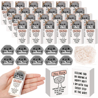 Wettarn 75 Sets Appreciation Gifts Cute Stress Balls with Support Boxes Bulk Party Favors for Employee Coworker Team Group Stuffers Office Prizes Positive Desk Decor