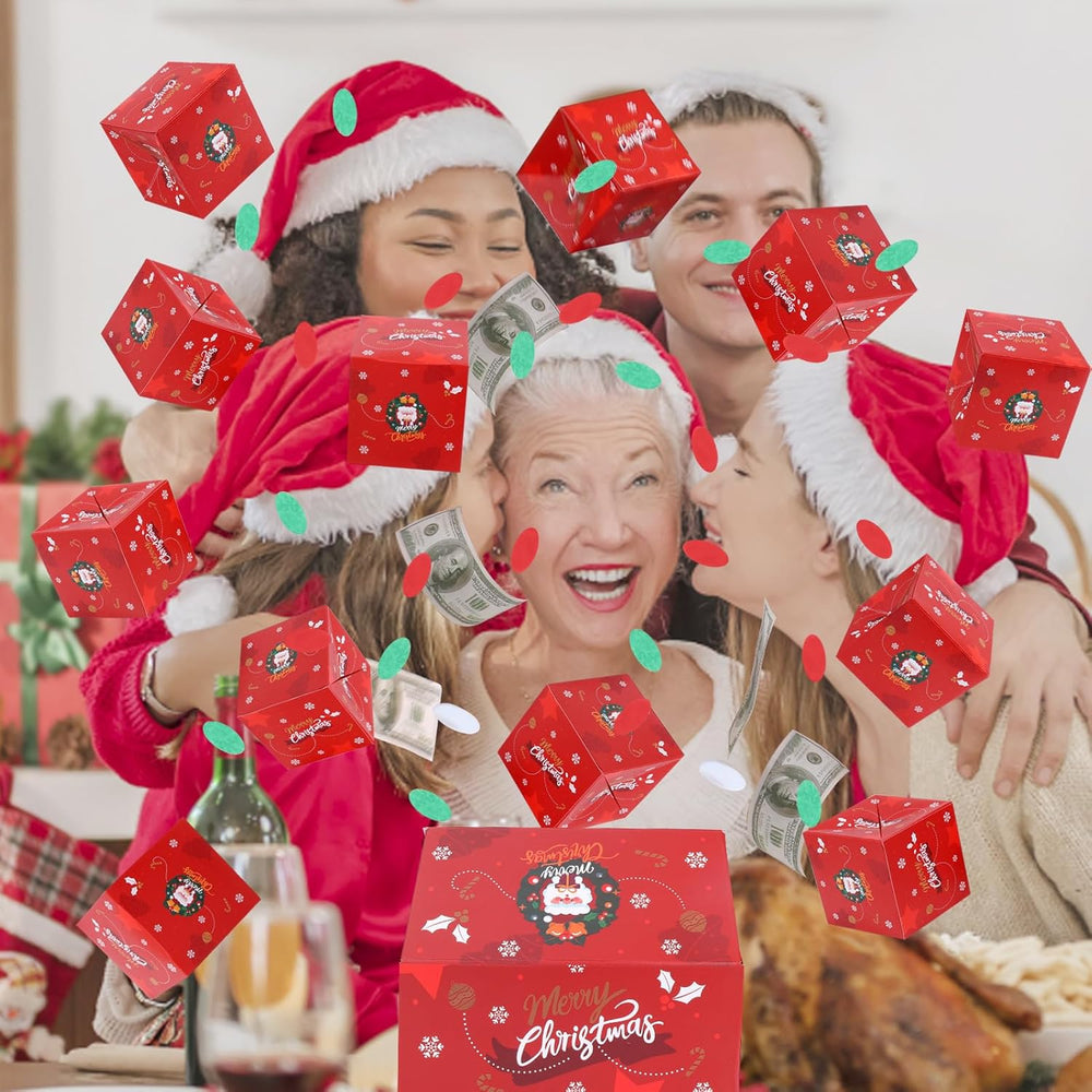 BABORUI Money Surprise Box - Christmas Gift with Confetti Explosion for Women, Men, and Kids